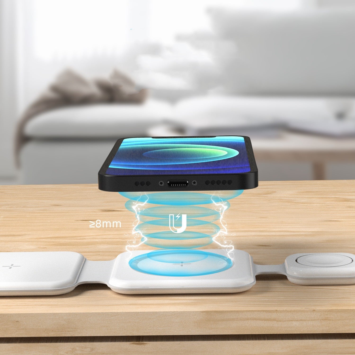 3 In 1 Magnetic Charging Station - Foldable Wireless Charger