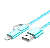 2 IN 1 USB Type C Micro USB Braided Cord
