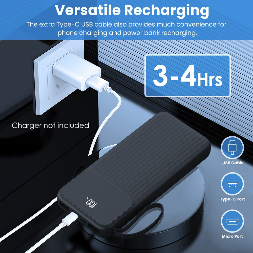 Fast Charger Portable Power Bank 20000mAh