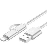 2 IN 1 USB Type C Micro USB Braided Cord