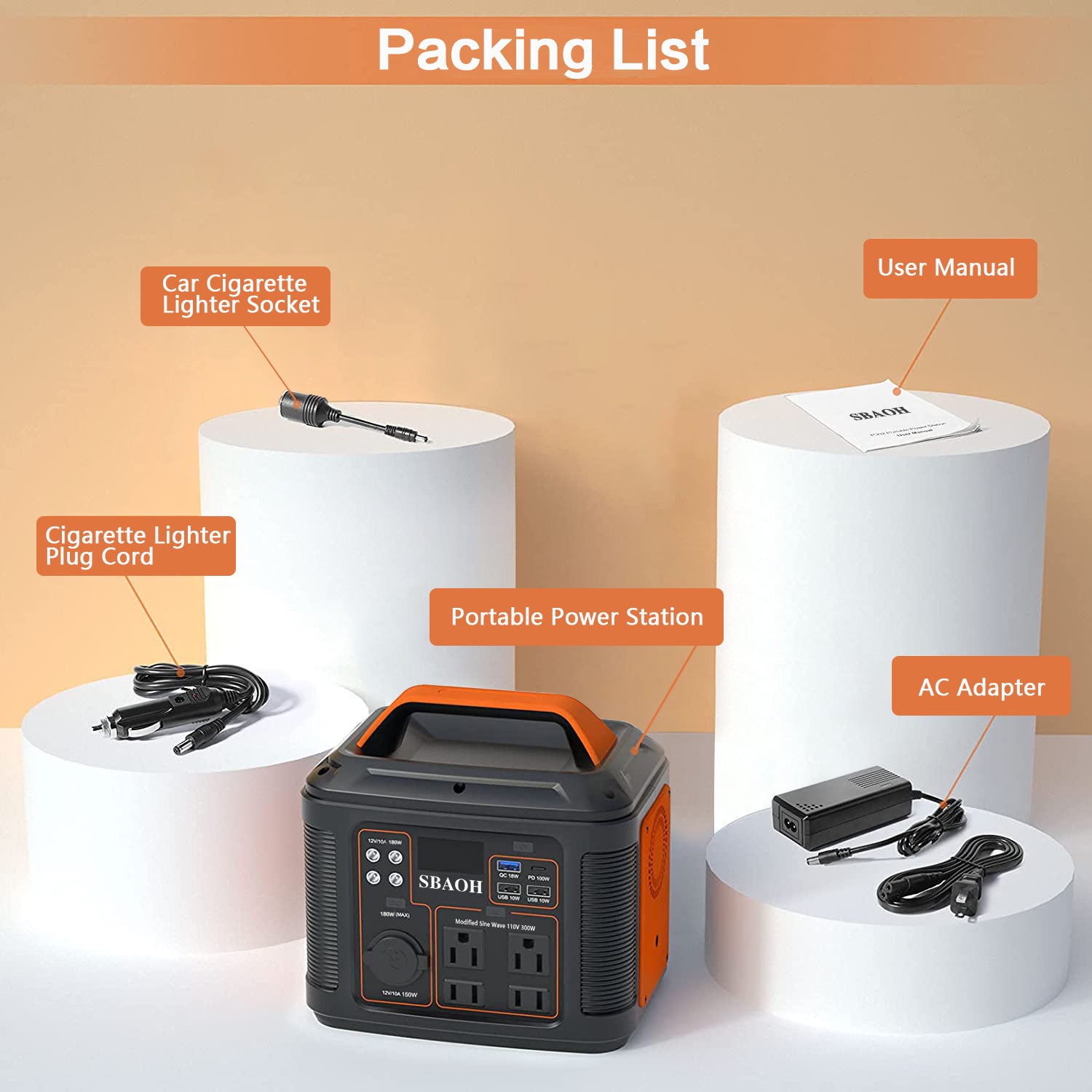US Plug Portable Power Station