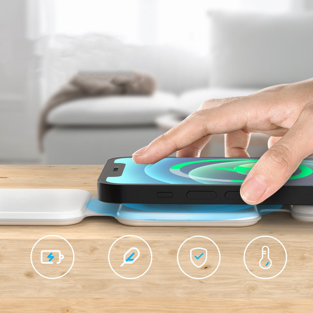 3 In 1 Magnetic Charging Station - Foldable Wireless Charger