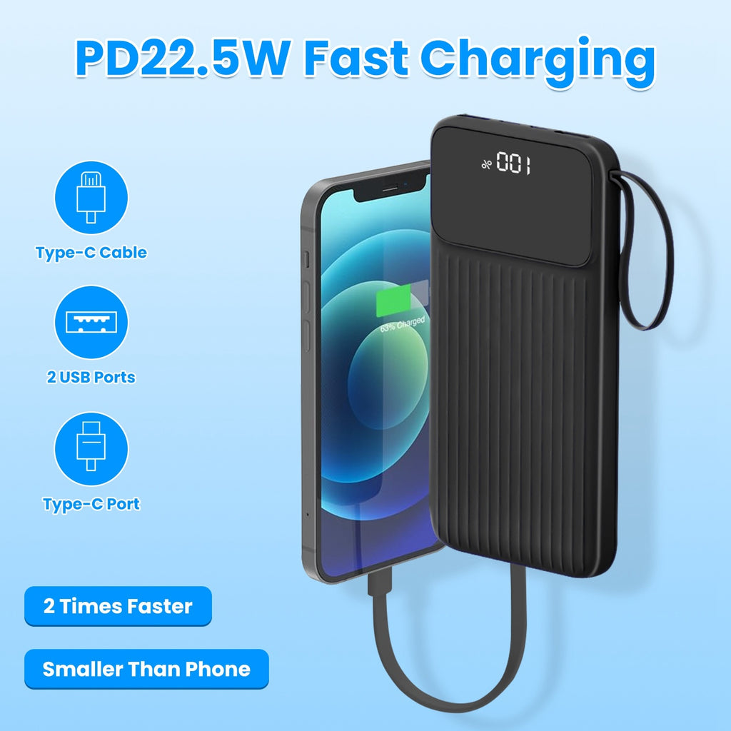 Fast Charger Portable Power Bank 20000mAh